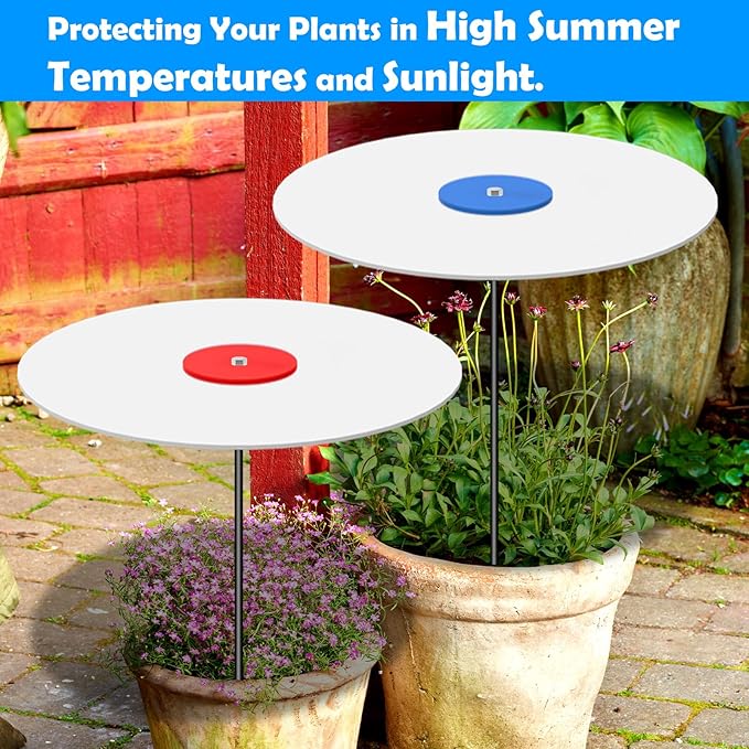 3 Pack Plants Shade Cover for Outdoor Plants, 65% Sunblock Shade Cloth Outdoor, Garden Shade Disk Umbrella, Sun Shade for Plants, Prefect for Your Garden, Potted Plant, Live Plant Outdoor(P0409)