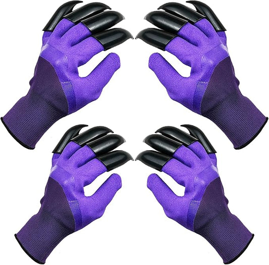 DCCPAA Garden Gloves with Claws,Claw Gardening Gloves for Digging,Planting, Weeding, Seeding-Waterproof for Men and Women