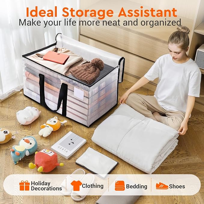 BlissTotes Moving Bags, 125L 8-Pack Storage Bags, Moving Boxes