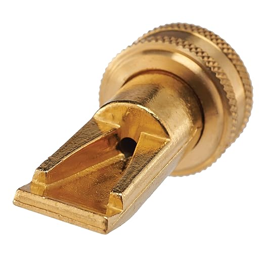 Dramm 22311 Heavy-Duty Brass Sweeper Nozzle – High-Pressure Flat Fan Spray for Cleaning Patios, Walkways & Driveways – Durable Solid Brass Construction – Leak-Proof Garden Hose Attachment