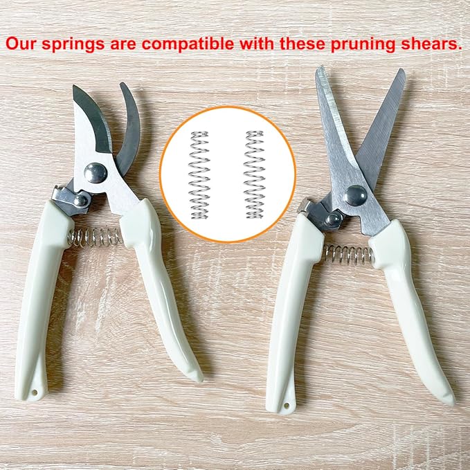 10pcs Pruner Replacement Springs for Pruning Shears, Trimming Scissors Gardening Springs (10pcs, One Size)