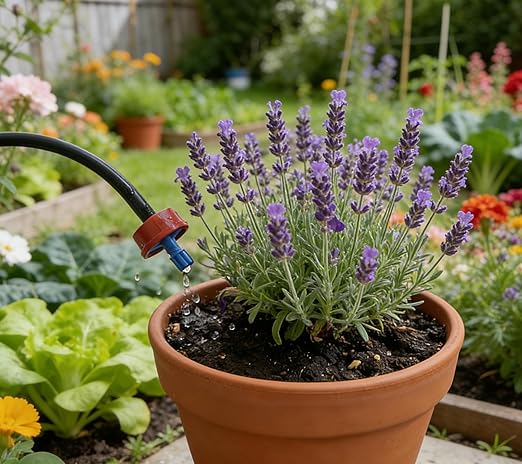 0.5 GPH Pressure Compensating Drippers: 25 Pack Drip Irrigation Spot Emitters Constant Flow Drip Emitters Heads Drip Irrigation Parts for Garden Irrigation System