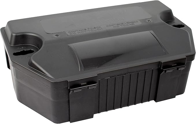 Victor Refillable Rodent Bait Station - XL Rodenticide Bait Station - Also Holds Rat Traps - Indoor and Outdoor Use - M901RB - Poison and Kill Rats