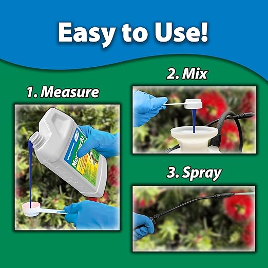 Monterey - Spinosad Insecticide Bundled with Measuring Spoon - Organic Gardening Spinosad Garden Insect Spray Concentrate for Control Insects - 32 oz