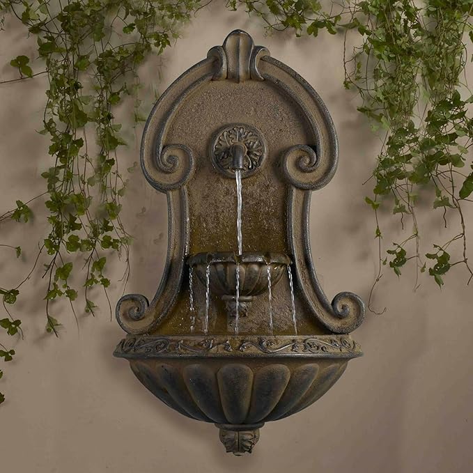 Jeco Muro Elegante Wall Fountain Finish: Copper, Brown, 33 Inch