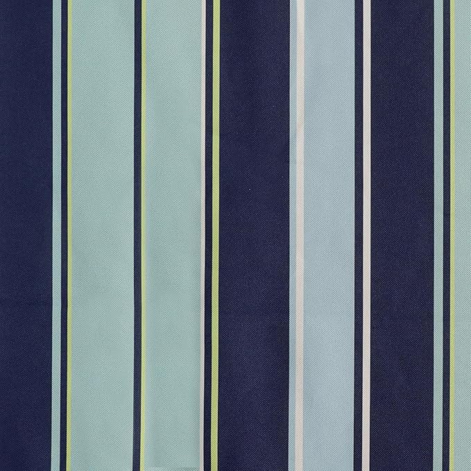 AAAAAcessories Outdoor Seat Cushions for Chairs, Waterproof, Fade-Resistant, 24" x 24" x 4", Patio Furniture Replacement Cushions, Set of 2, Ash Teal Seaside Stripe