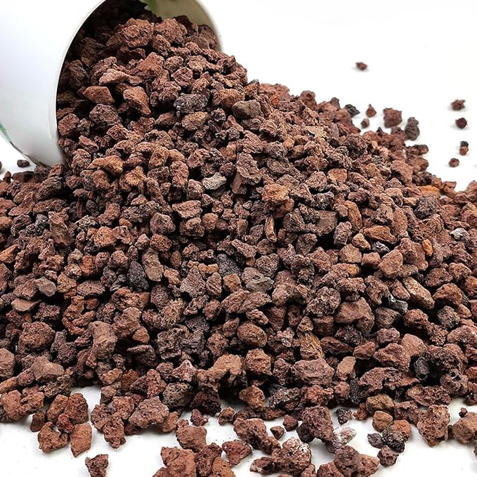 YISZM Red Horticultural Lava Rocks for Plants, 5lb Succulents Cactus Bonsai Soil Volcanic Rocks for Aquarium Outdoor Decorative Stones for Craft Projects, Vase Fillers