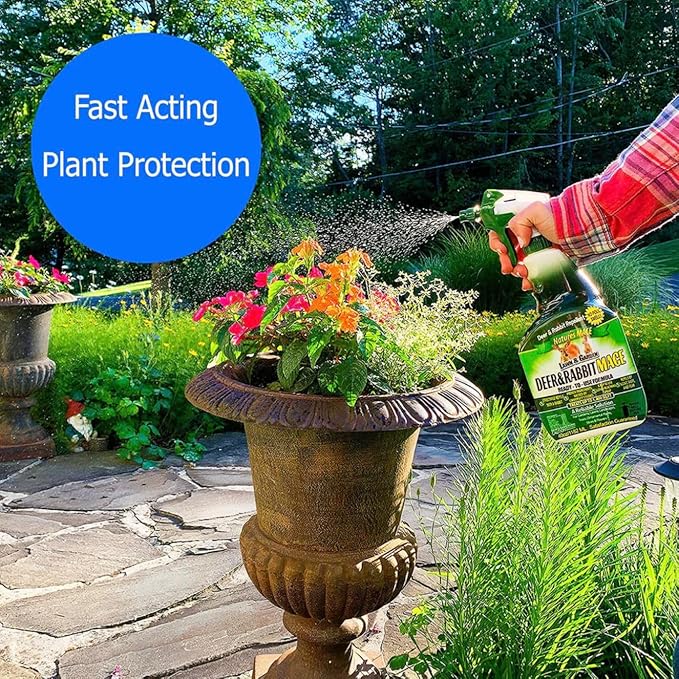 Nature's Mace Garden Spray - Plant-Friendly Outdoor Care, Mint Scent, 40 oz Ready-to-Use, Safe Around People, Pets, and Plants