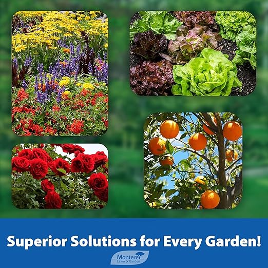 Monterey Houseplant Disease Control RTU, Organic Indoor & Outdoor Plant Spray, Controls Fungal & Bacterial Diseases, Bundled with Garden Measure Spoon - 16 fl oz