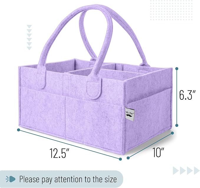 Mr. Pen- Baby Diaper Caddy Organizer, lavender dream