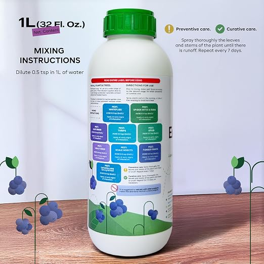 Insecticidal Soap Bioextermine, 33.8 oz Concentrate - Makes up to 130 gallons, Multipurpose Insecticide, Fungicide & Miticide for Organic Gardening