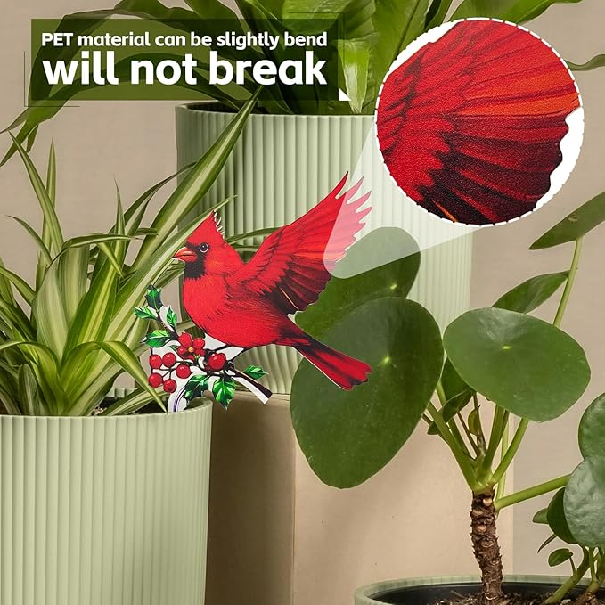 Cardinal Gifts for Women Mom Grandma - Cardinal Decor Plant Lover Mothers Day Birthday Gifts Garden Decor - Hanging Planters for Indoor Outdoor Plants Pots Accessories
