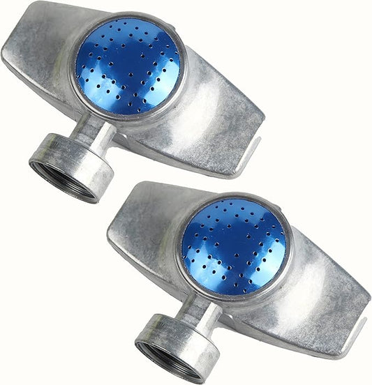 360 Degree Metal Spot Sprinkler 2 Pack, Outdoor Garden Watering Sprinklers for Yard Small Areas Lawn with Gentle Water Flow, Coverage Up to 30FT