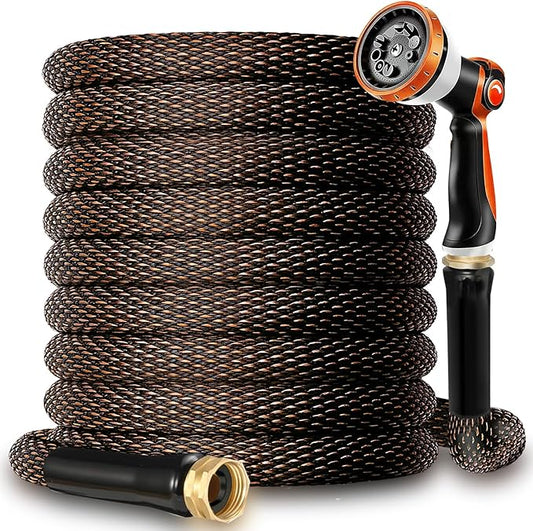Garden Hose 50FT - 601PSI High Pressure, Kink-Free & Lightweight, Abrasion Resistant Water Hose for Car Wash, Lawn, Watering
