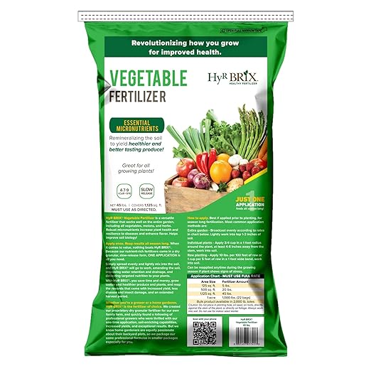 Slow-Release 4-7-9 Vegetable Fertilizer, 45lb Bag - Garden Fertilizer with Calcium & Sulfur - Essential Micronutrients for Healthier Produce - Made for Variety of Crops