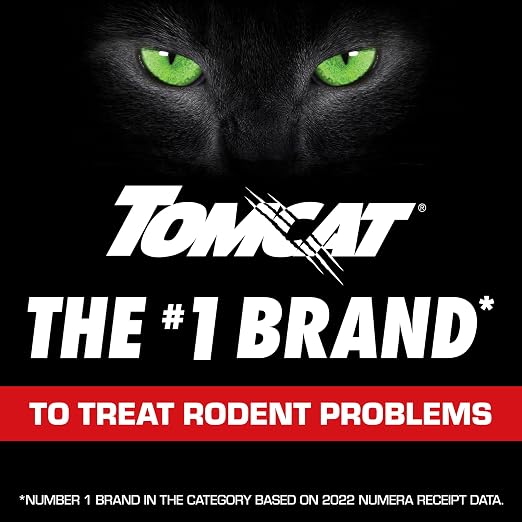 Tomcat with Bromethalin Bait Chunx Pail, 4.25 lbs. | Rat & Mouse Bait, Rat and Mice Control for Agricultural Use and Professional Applicators