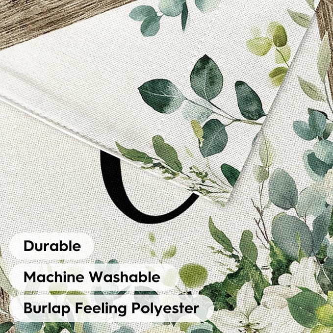 AVOIN colorlife Initial Letter O Monogram Garden Flag 12x18 Inch Double Sided Outside, Spring Floral Family Last Name Yard Decoration