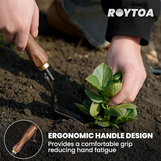 ROYTOA Gardening Tools Weed Puller Tool,Heavy Duty Weeding Tool with Ergonomic Handle Garden Weed Remover Tool for Planting, Flower and Vegetable Care in Lawn Garden Yard