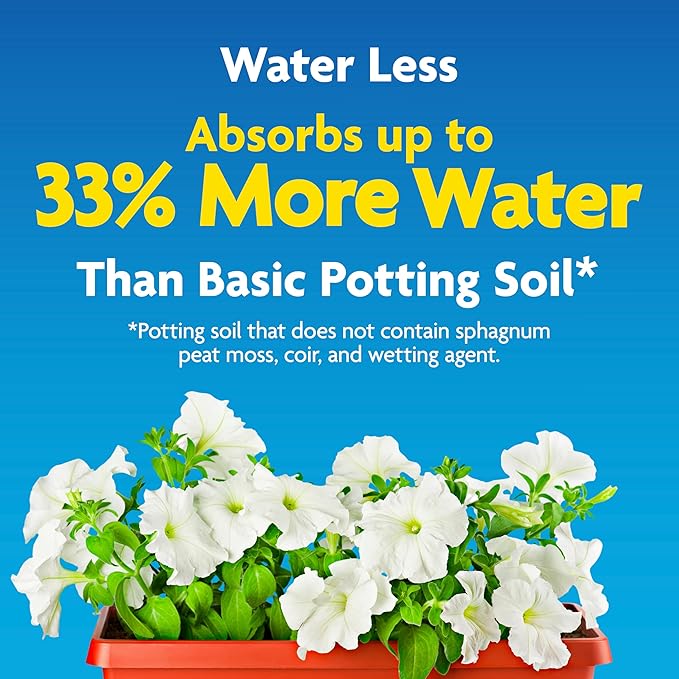 Miracle-Gro Moisture Control Potting Mix - Plant Soil for Container Plants, Protects Against Over- and Under-Watering, 25 qt. (80-Bag Pallet)