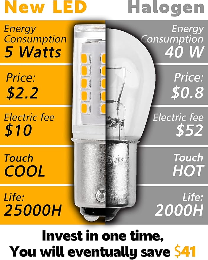 1142 Ba15d Led Bulbs Double Contact DC Bayonet Base 12v-24v, 2700k Warm White 5W 1004 1076 1176 90 1130 S8 68 LED Light Bulbs for Car Trailer RV Camper Boat Interior Marine Navigation Lights, 4Pack