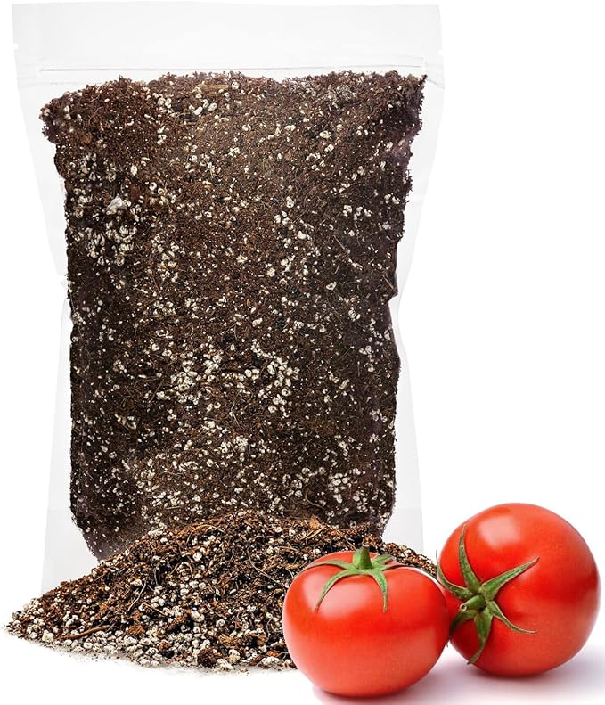 GARDENERA Premium Organic Potting Soil for Tomatoes - (5 Quart Bag)