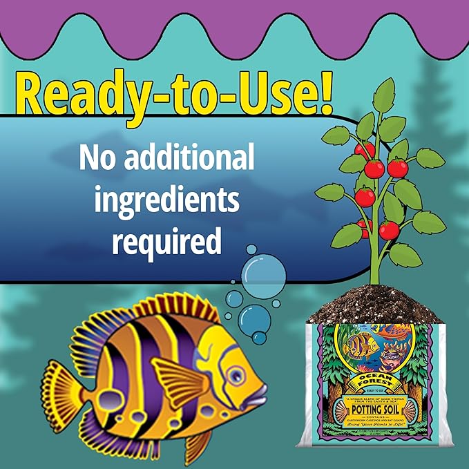 FoxFarm Ocean Forest Potting Soil, 1.5cu ft - Light, Aerated Texture, Designed for All Container Plants