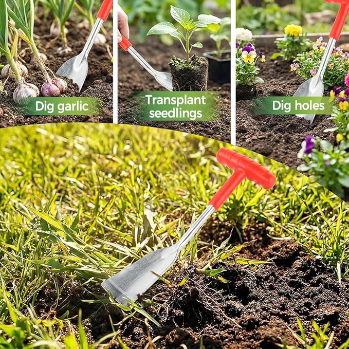 Garden Shovel, Weeder Tool for Weeding, Multifunctional Flat Garden Trowel for Planting, Weeding, Transplanting, Digging, , Remove Weeds and Roots, Small Weeding Tool for Gardening Hand Tool (1PC)