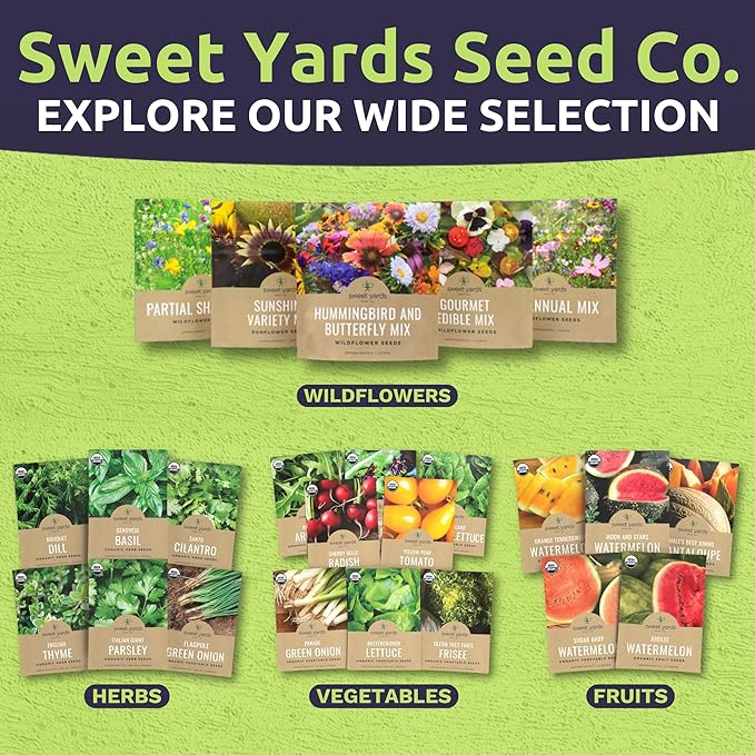 Southeast Regional Mix - Large 1 Ounce Packet - 12,000 Flower Seeds for Planting - Wildflower Mix