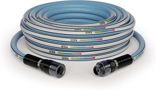 FITT Aquamaster 5/8’’ 25ft, high performance flexible Garden Hose for intensive Use. Kink-proof