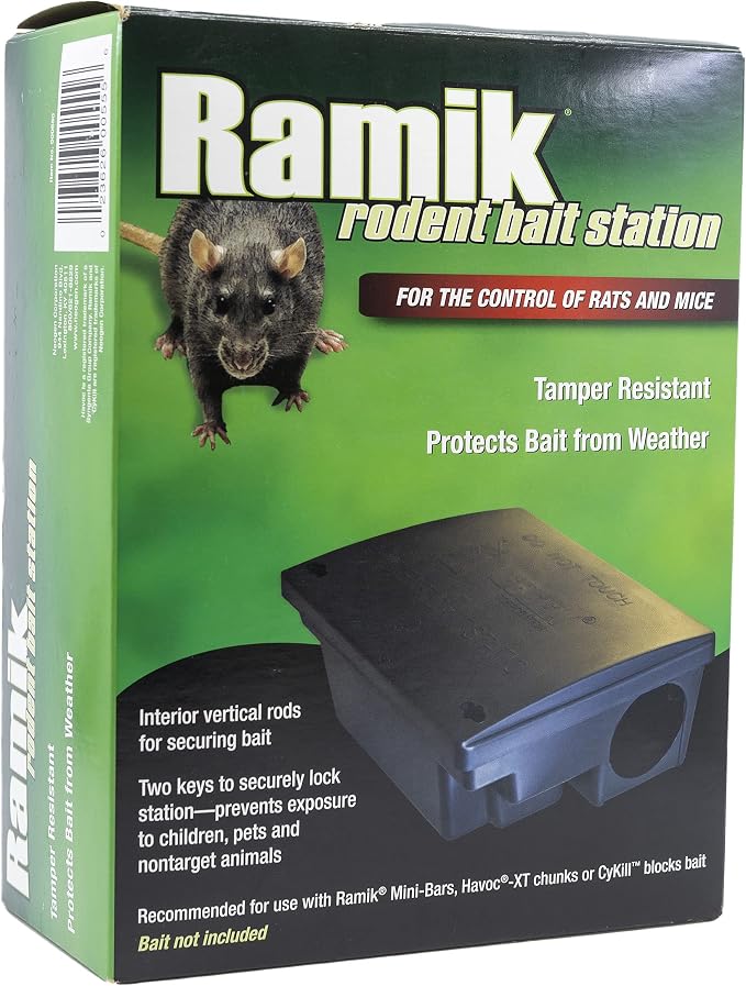 Neogen 000550 Rodent Bait Station,Black,(Pack of 6)