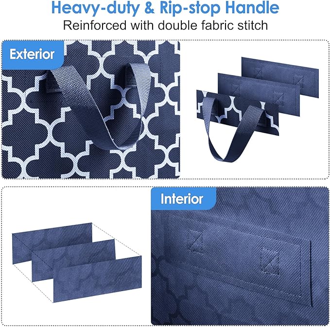 Storage Bags 6 Pack 100L Clothes Organization and Storage Containers