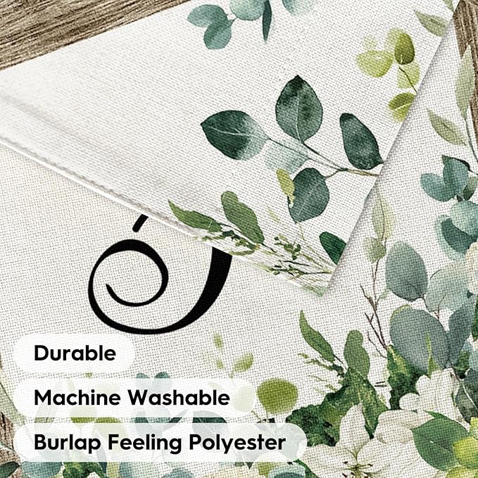 AVOIN colorlife Initial Letter F Monogram House Flag 28x40 Inch Double Sided Outside, Spring Floral Family Last Name Yard Decoration
