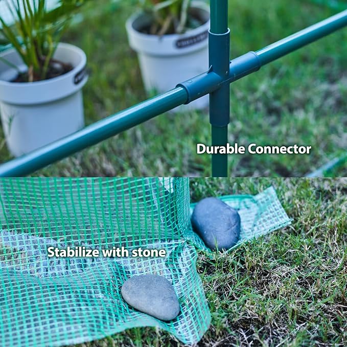 47.2" L × 23.6" W × 23.6" H Mini Greenhouse for Indoor Outdoor,Portable Mini Greenhouse, Heavy-Duty PE Plant Cover Tent , Tabletop Greenhouse for Small Plants, Seedling Humidity Dome Green