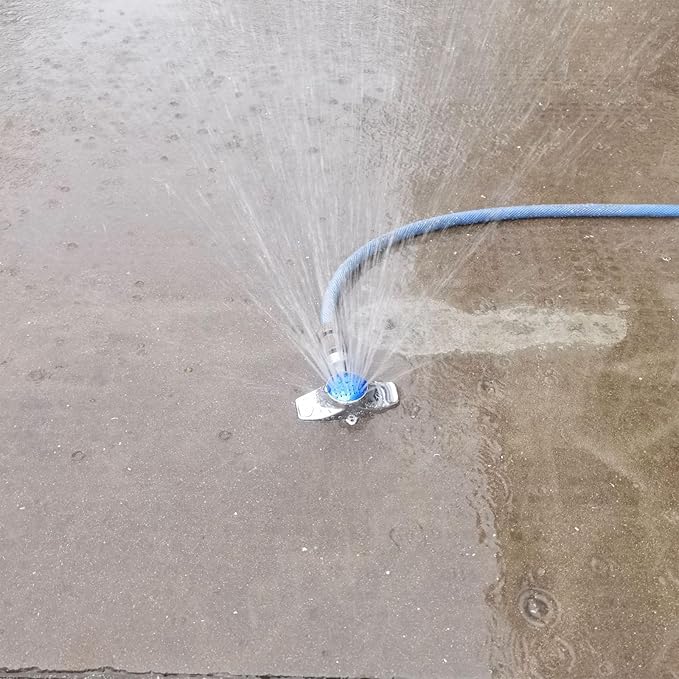 360 Degree Metal Spot Sprinkler,Small Sprinkler Garden for Small Areas Lawn Sprinklers for Yard Circle Pattern with Gentle Water Flow Garden Watering (1, Blue)