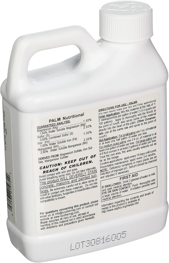 Southern Ag Palm Nutritional Spray, 1 Pint, 16oz
