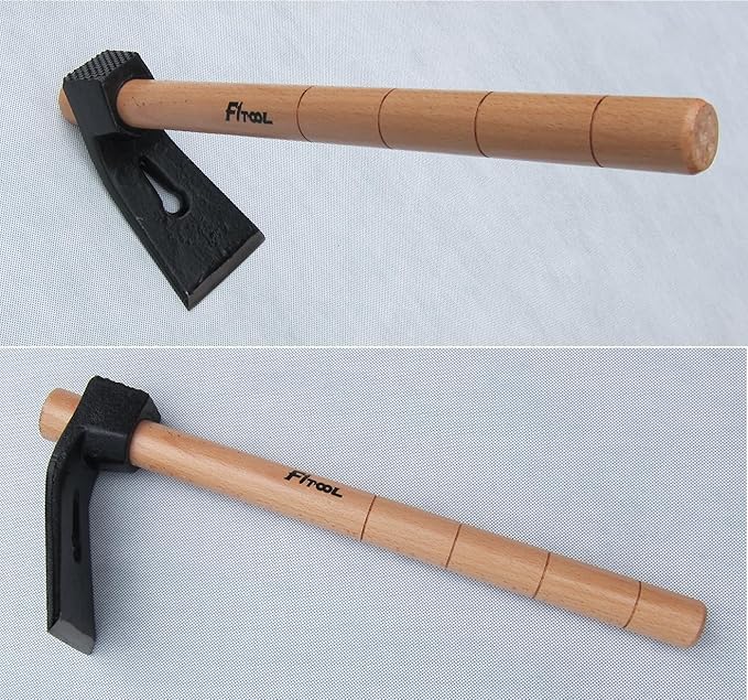Forged Woodworking Hammer, Garden Hoe with Claw Hammer, Garden Hoe 1.7LB