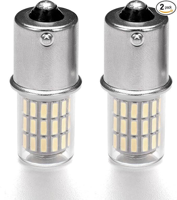Heifymi 1156 1141 1003 7506 BA15S LED Bulb,12V-24V for RV Camper Interior Dome Exterior Porch Light Outdoor Landscape Lighting,Super White 6000K, 2 Pack