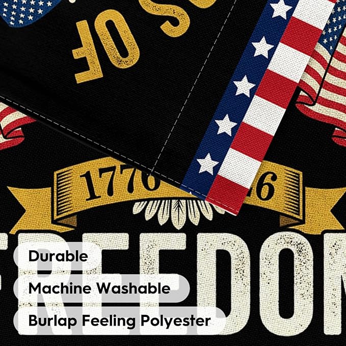 AVOIN colorlife Patriotic 250 Years of Freedom Garden Flag 12x18 Inch Double Sided Outside, 4th of July American 250th Anniversary 1776-2026 Yard Outdoor Decoration