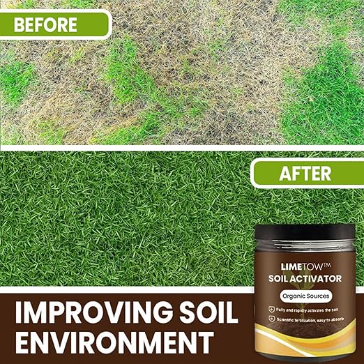 LIMETOW Premium Soil Activated Treasure - Organic Soil Activator & Plant Fertilizer for Raised Garden Beds, Potting Mix, and Seedling Compost (3Bottle)