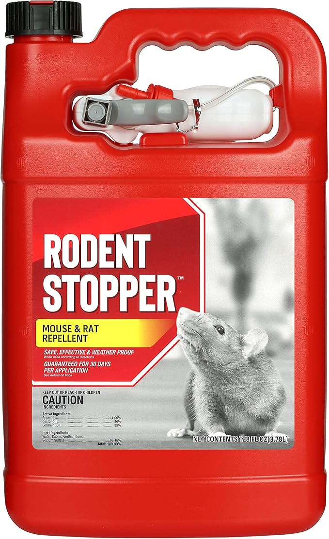Messina Wildlife RS-U-128 Rodent Stopper with Refill, 1 Gallon, 1 gal, red