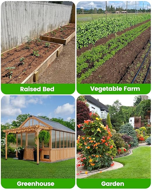 36 Pack Drip Irrigation Parts, Quick Connect 1/4" Straight Couplings for Garden & Farm Irrigation Systems