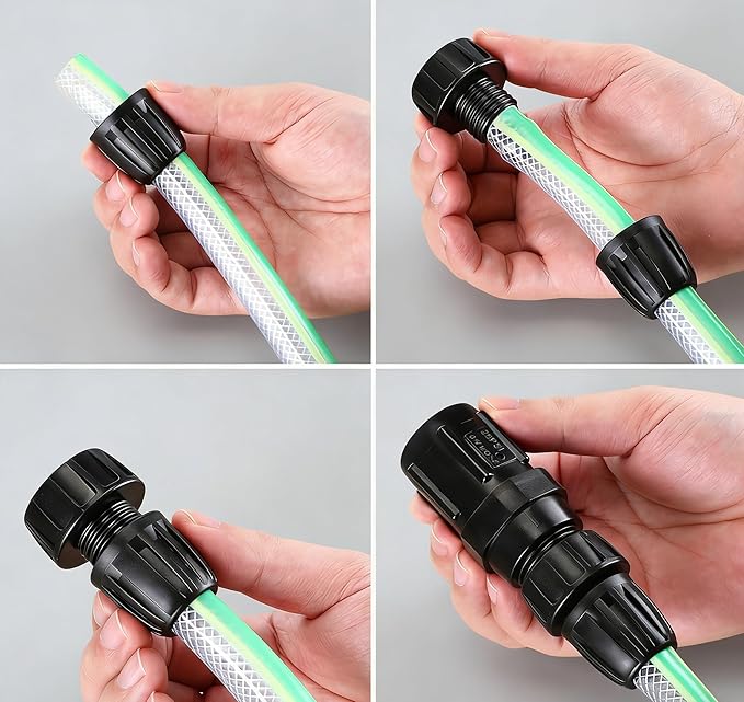1 Pcs 25 PSI Pressure Regulator 3/4" FHT × 3/4" MHT Pressure Reducer Low Flow Valve,1 Pcs 3/4" to 1/2" Drip Irrigation Faucet Hose Adapter for Drip Irrigation System