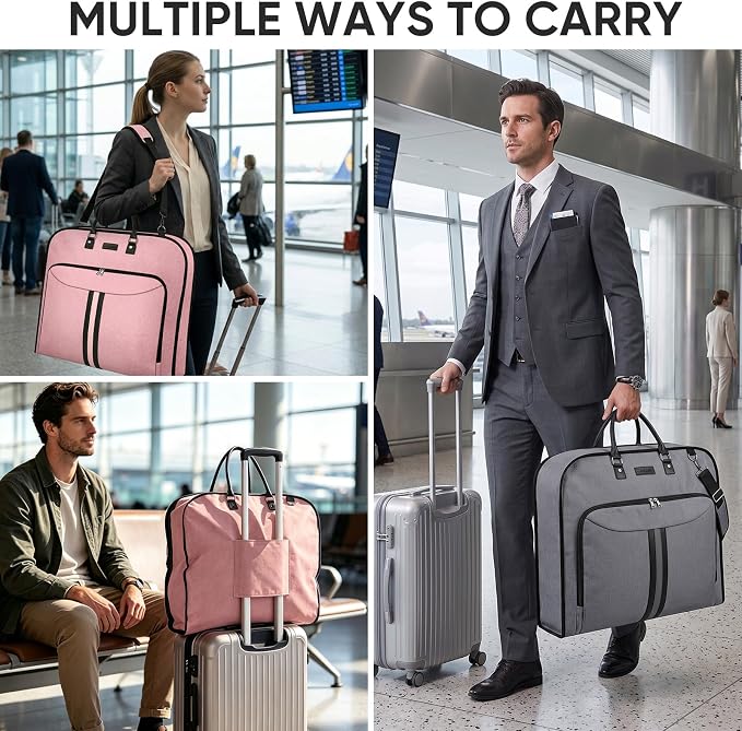 BALEINE Garment Bags for Travel, Water Resistant Carry on Suit Bag