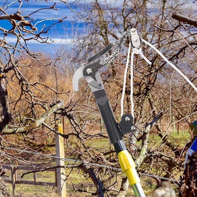 Scicalife Gardening Pruning Shears Labor-Saving Trimming Scissors Rust-Resistant Durable 7.87In Handheld Garden Tool for Shrubs Trees Flowers
