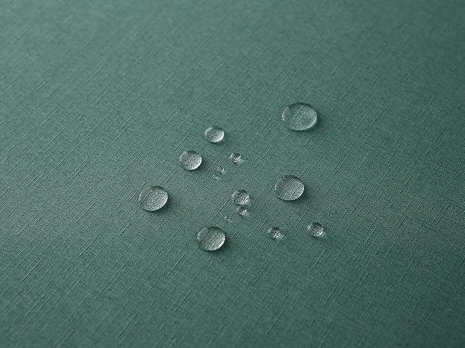 Outdoor Tablecloth Wrinkle-Free Stain Resistant Waterproof Polyester Fabric Table Cover with Zipper Umbrella Hole for Picnic/Party/Dinner/Patio Garden(60×60inch Square,Zippered,Green)