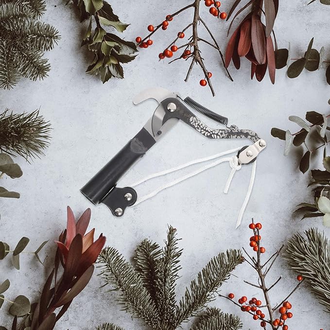 Scicalife Gardening Pruning Shears Labor-Saving Trimming Scissors Rust-Resistant Durable 7.87In Handheld Garden Tool for Shrubs Trees Flowers