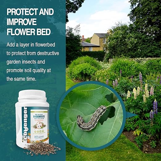 EcoVenger Garden Protection Kit – 16 oz Insect Control Spray & Multi-Purpose V-Granules 1.95 LB Jug, Natural, Plant-Based Pest Control for Indoor & Outdoor Use