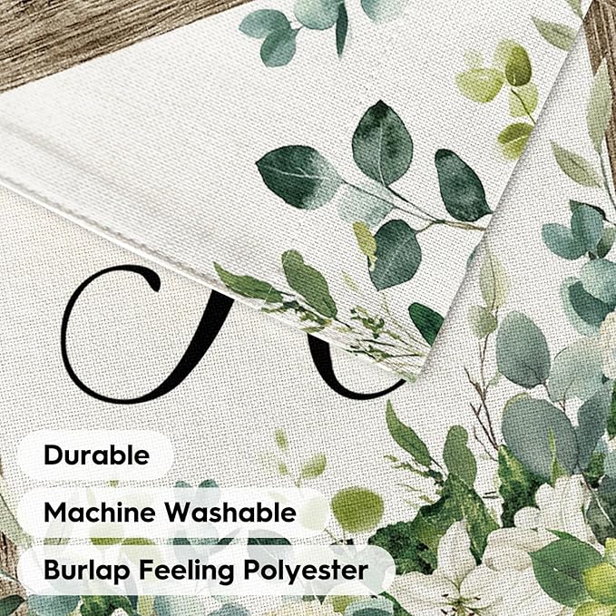 AVOIN colorlife Initial Letter K Monogram Garden Flag 12x18 Inch Double Sided Outside, Spring Floral Family Last Name Yard Decoration