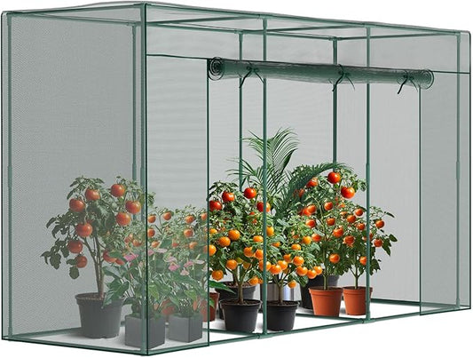 Crop Cages for Garden Plant, 9.8x3.3x6 Ft Plant Protection Tent with Zippered Door, Raised Garden Bed Cover with Frame, Wind-Resistant Plant Cages for Outdoor Plants Vegetable Flower