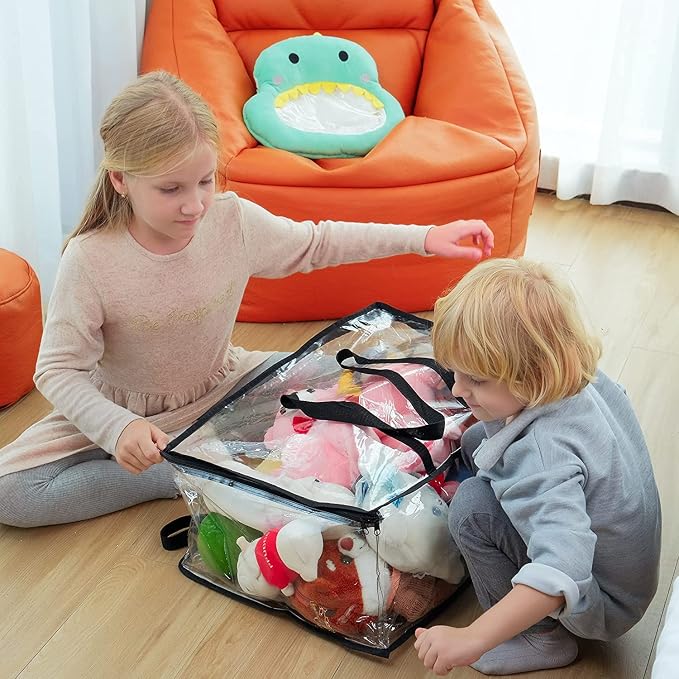 Vieshful 7 Pack 110L Clear Comforters Storage Bags with Zipper